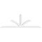 Ekena Millwork Richland Architectural Grade PVC Gable Bracket, 96"W x 32"H x 4"D x 4"F, 8/12 Pitch GBP096X32X0404RIC00 - alternate 5